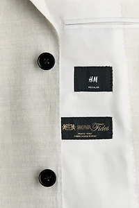Regular-Fit Linen-Blend Jacket
