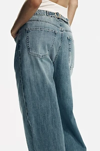 Wide-Leg Regular Waist Jeans