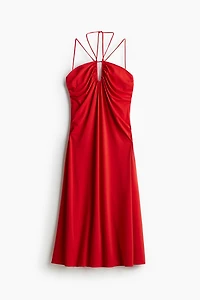 Draped Halterneck Dress