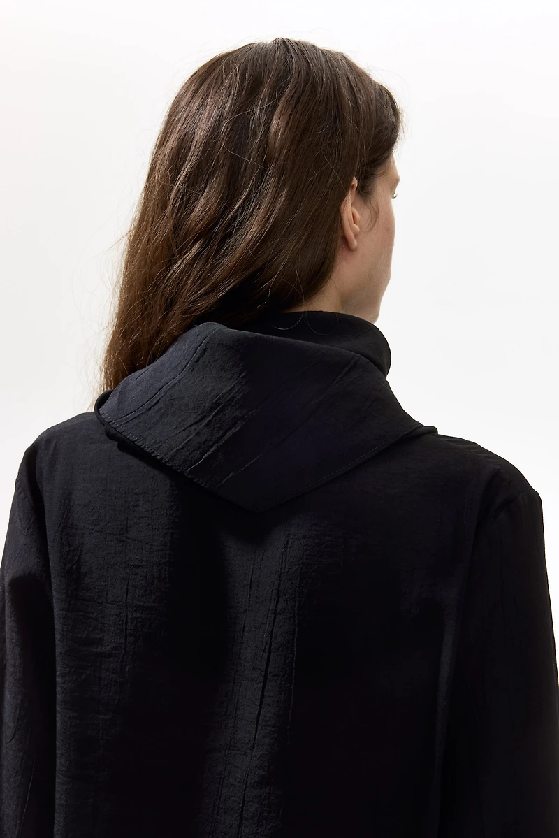 Scarf-Detail Shirt