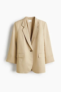 Linen-Blend Blazer