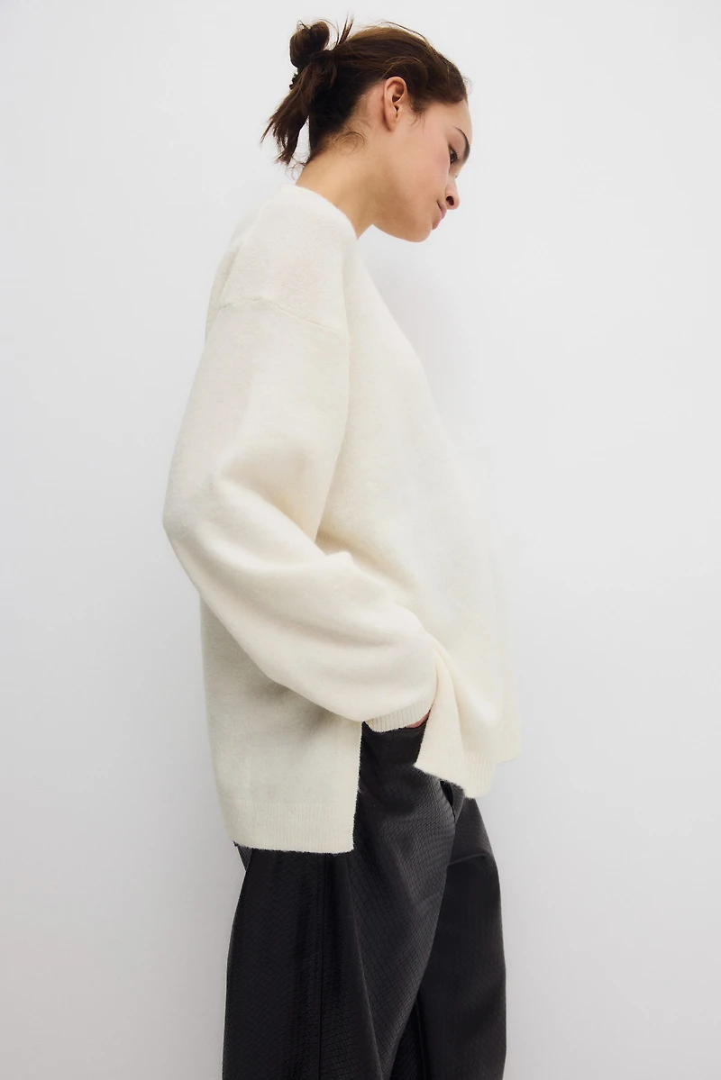 Chandail MAMA avec fentes latérales au bas