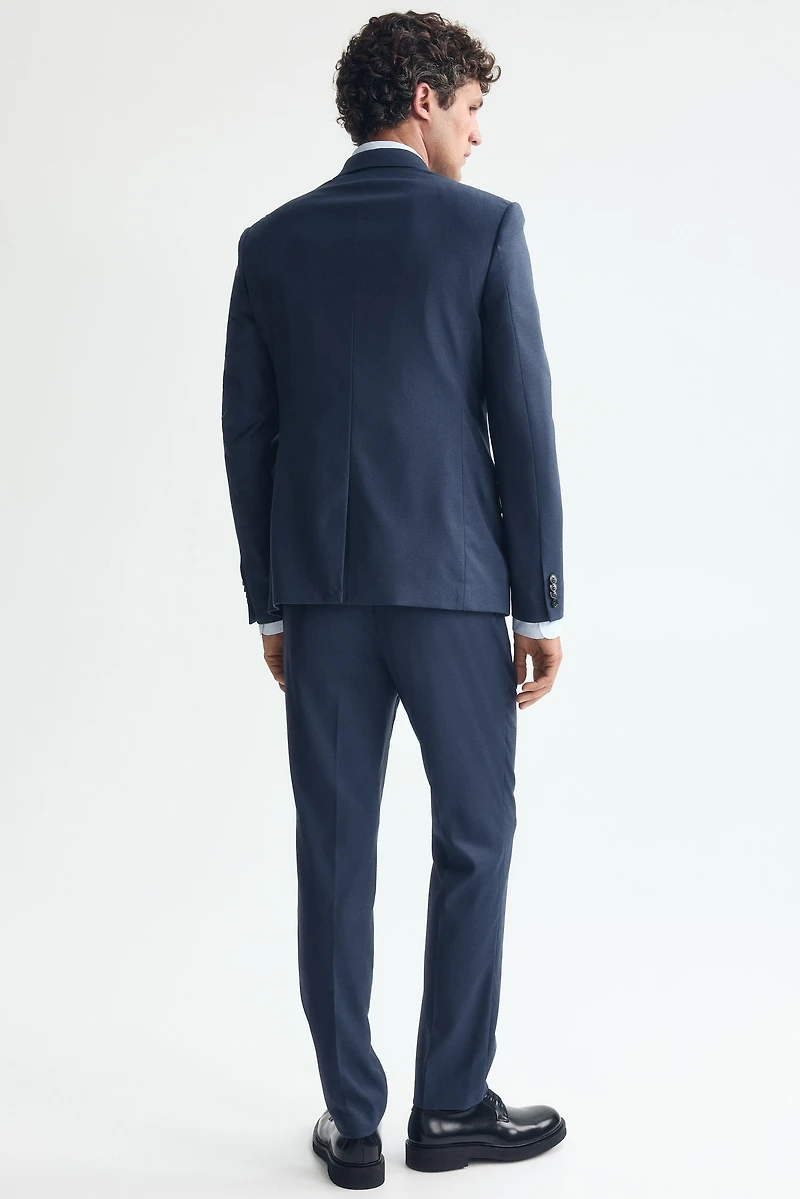 Veste près du corps à fermeture droite