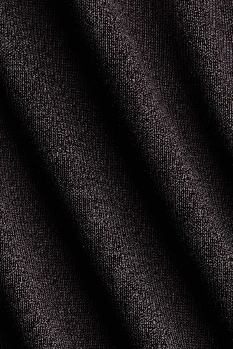 Draped Fine-Knit Top