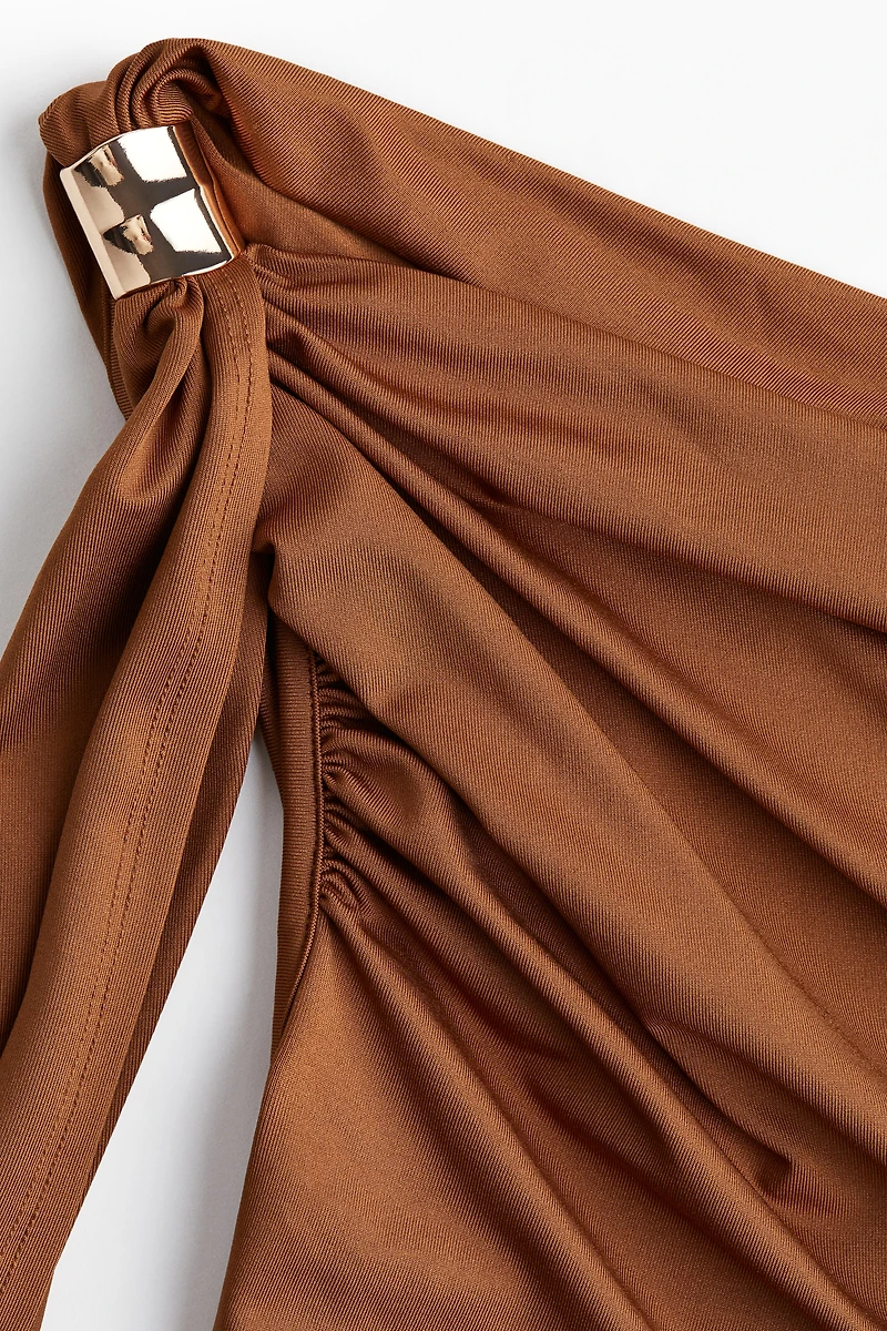 Draped One-Shoulder Top