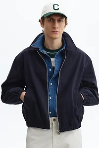 Veste en coton avec col