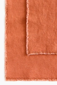 Lot de 2 serviettes de table en lin mélangé