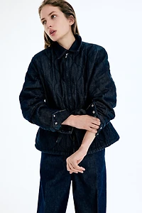 Quilted Denim Jacket