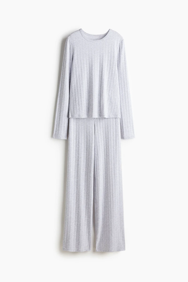 Pointelle Jersey Pajamas