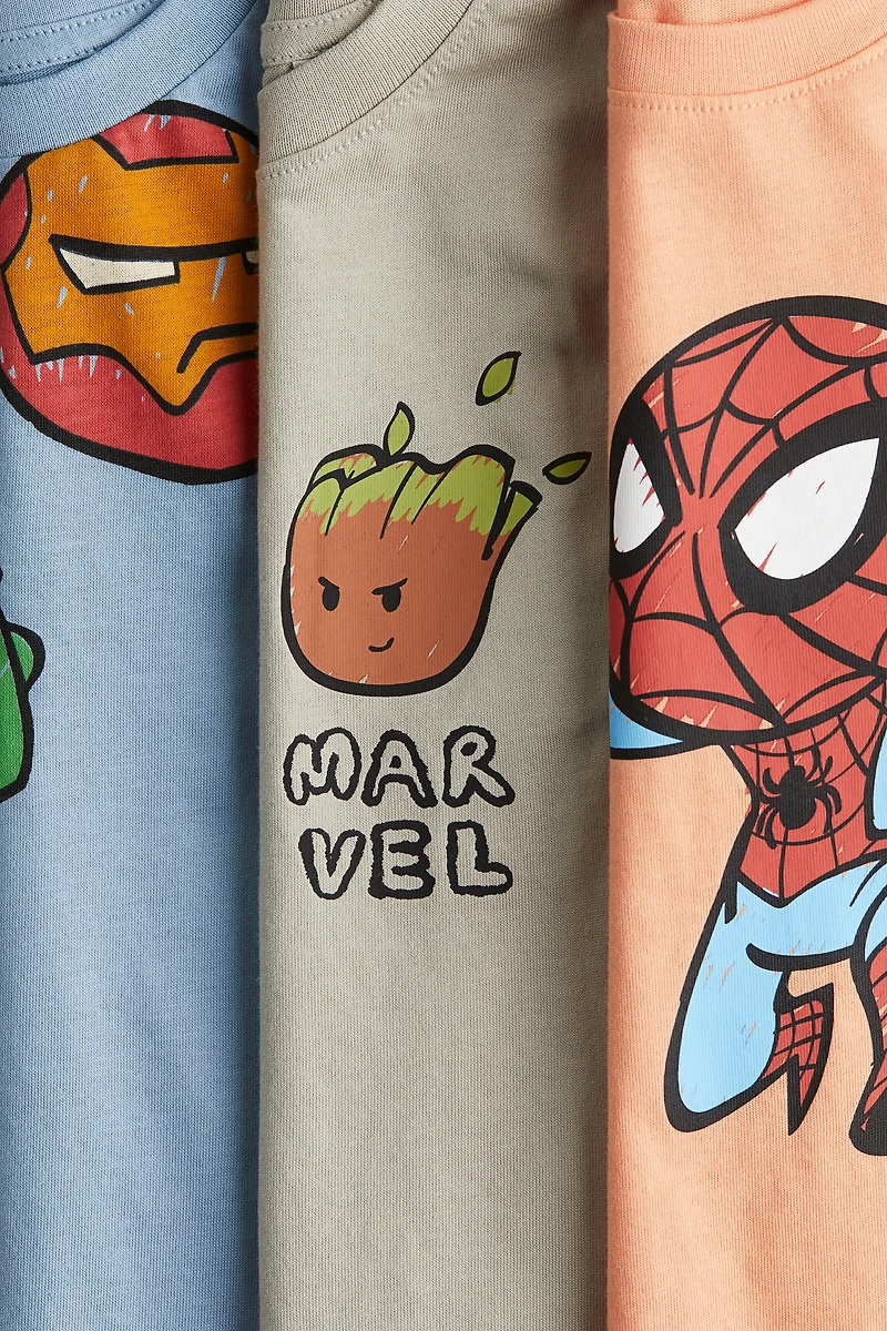 3-pack Printed T-shirts
