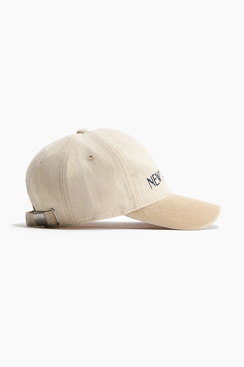 Embroidered Cotton Cap