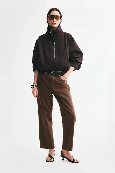 Straight High Waist Ankle Jeans