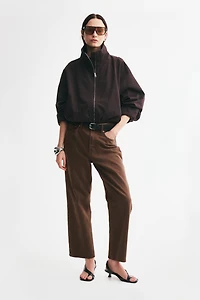 Straight High Waist Ankle Jeans