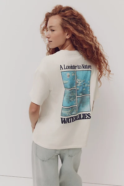 Oversized T-Shirt with Printed Motif