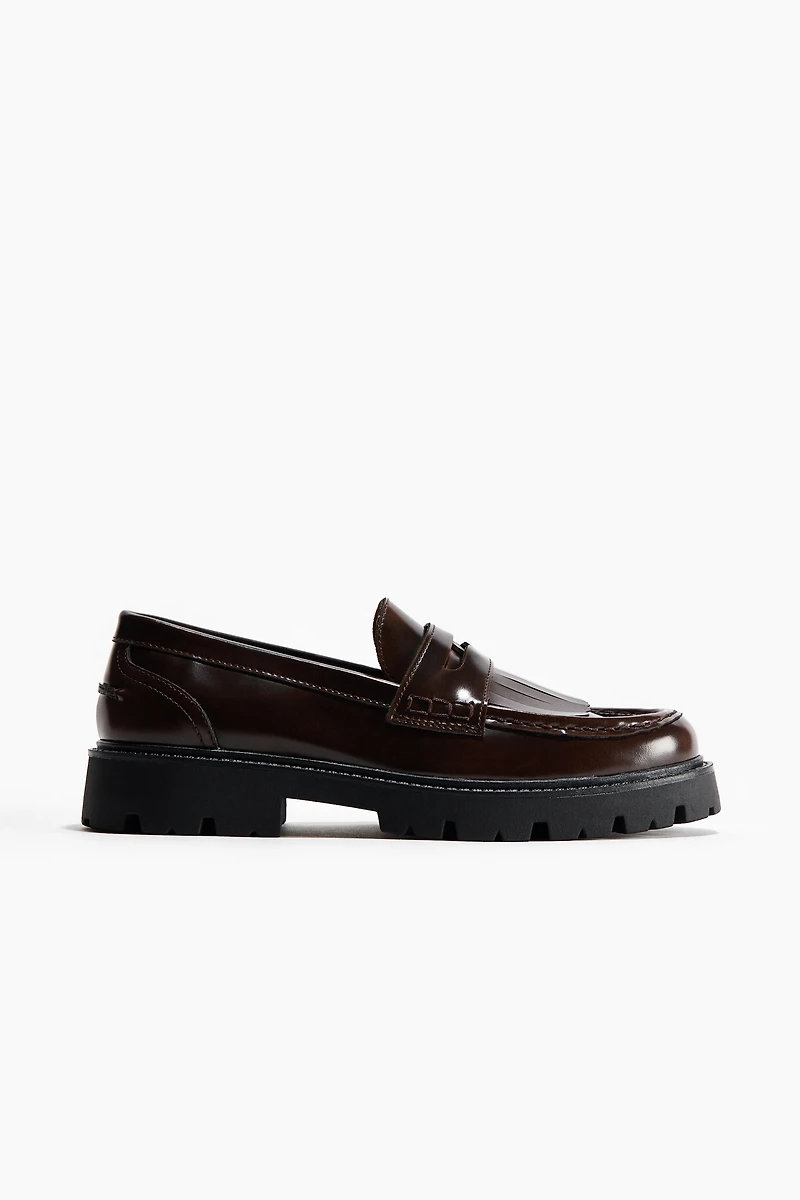 Fringe-Trimmed Loafers