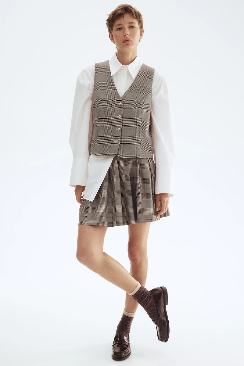 Gilet sans manches à encolure en V