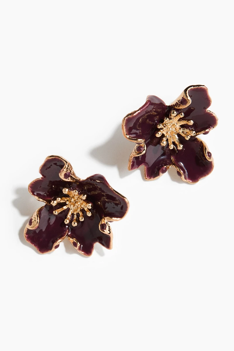 Flower-Shaped Earrings