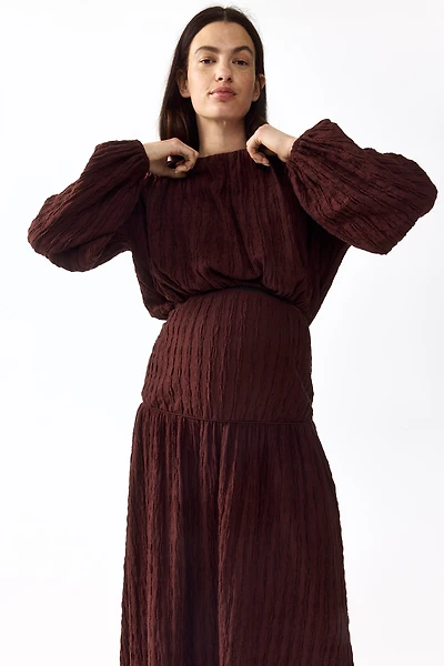 MAMA Balloon-Sleeved Top