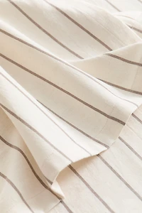Patterned Linen-Blend Tablecloth