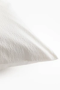 Taie d'oreiller en crépon de coton