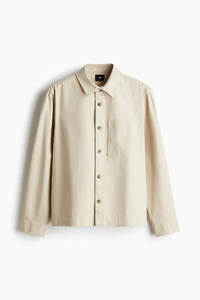 Regular-Fit Cotton Twill Overshirt
