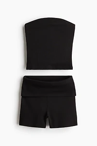 2-Piece Tube Top and Shorts Set