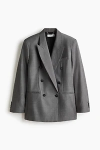 Double-Breasted Wool Blazer