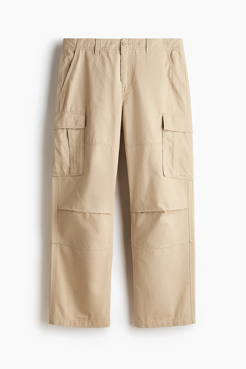 Pantalon cargo décontracté en coton