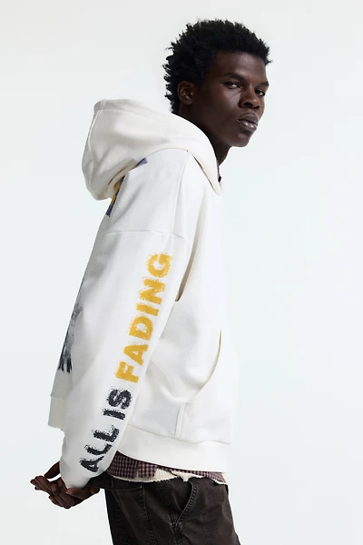 Oversized-Fit Printed Hoodie