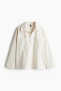 Chemise ample à enfiler en denim