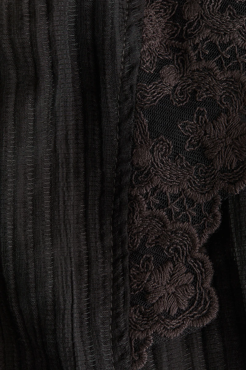 Haut sans manches à dentelle