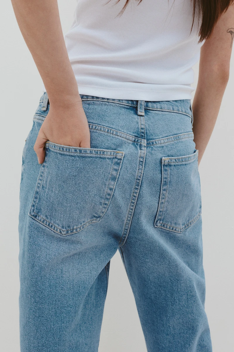 Mom Slim-Fit High-Waist Ankle Jeans