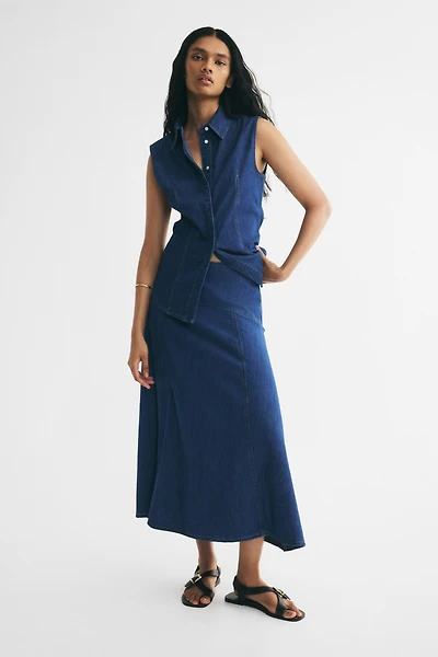 A-Line Denim Skirt