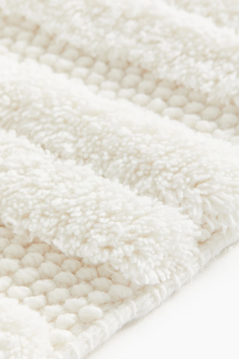 Fringed Cotton Bath Mat