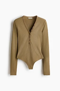 Ribbed Jersey Bodysuit