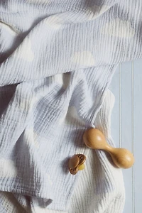 Patterned Muslin Baby Blanket