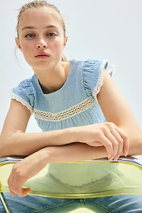 Textured Jersey Top