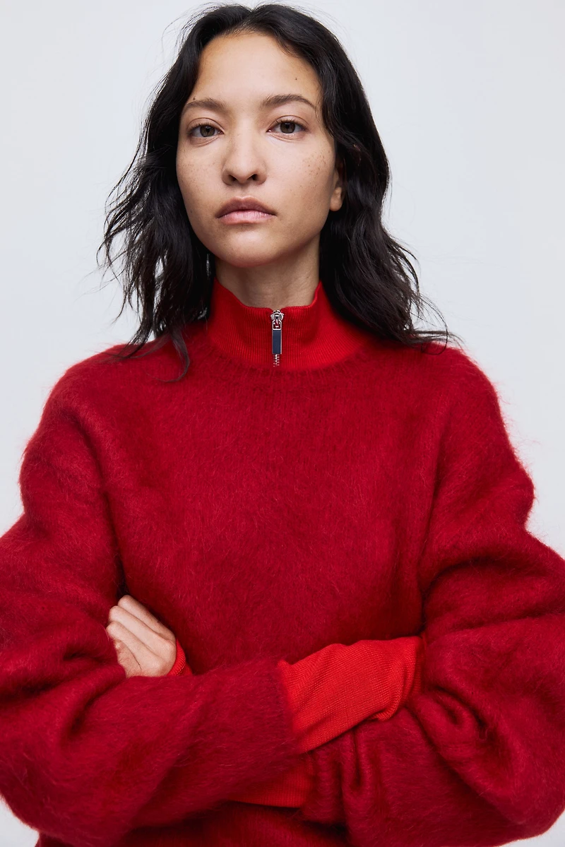 Chandail en mohair mélangé