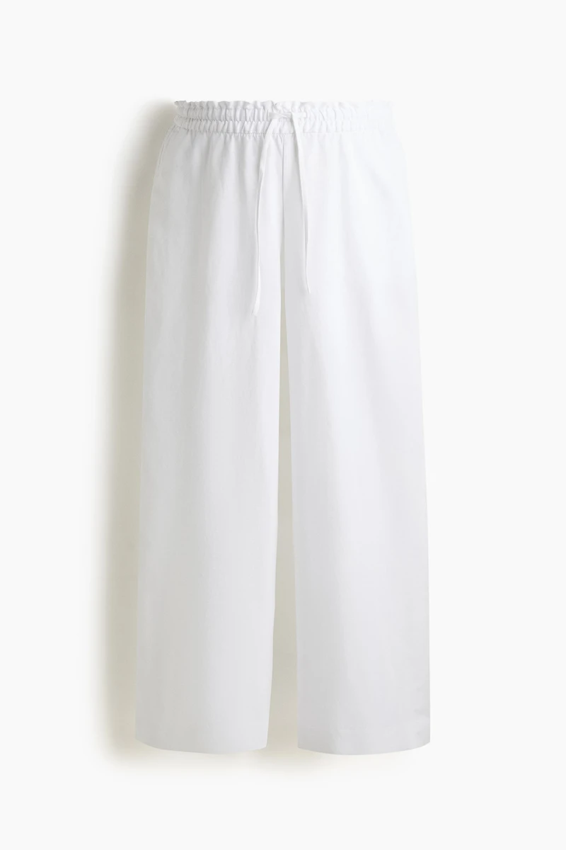 MAMA Before & After Linen-Blend Pants