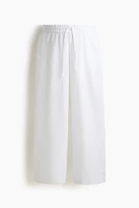 MAMA Before & After Linen-Blend Pants
