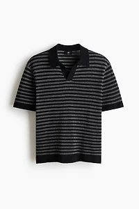 Regular-Fit Linen-Blend Polo Shirt