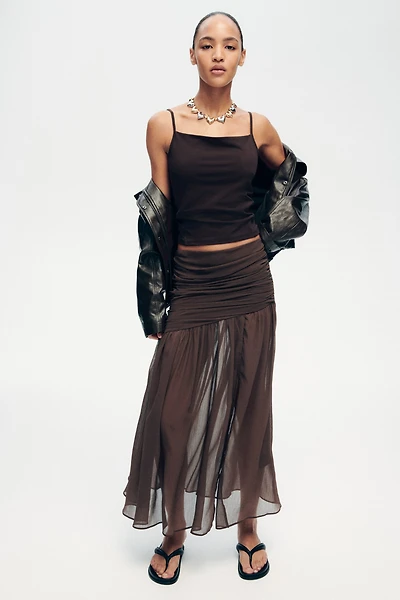 Sheer Maxi Skirt