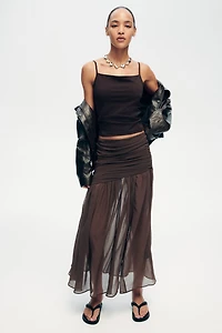 Sheer Maxi Skirt
