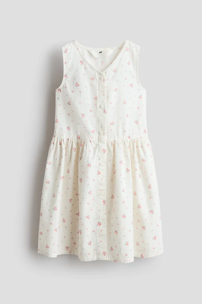 Robe en crépon à motif