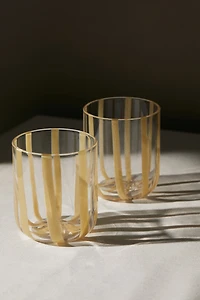 Lot de 2 verres à eau à motif