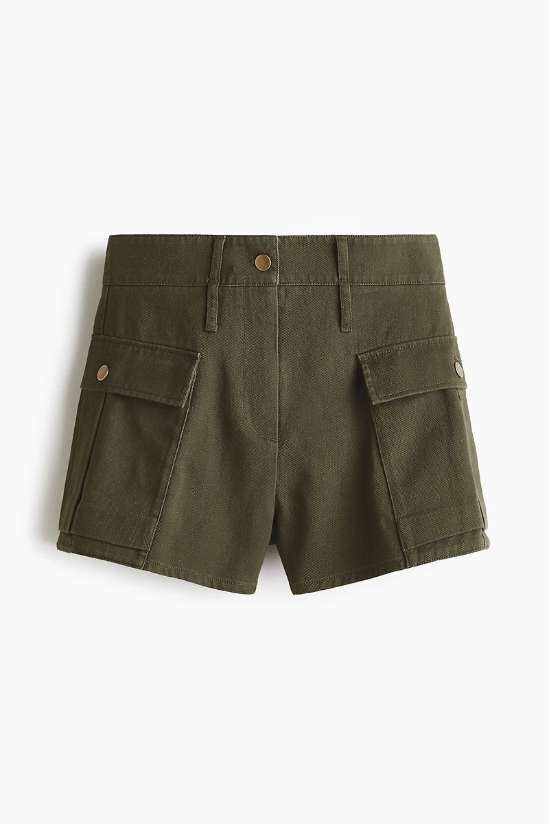 Short utility wear en sergé de coton
