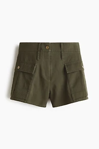 Short utility wear en sergé de coton