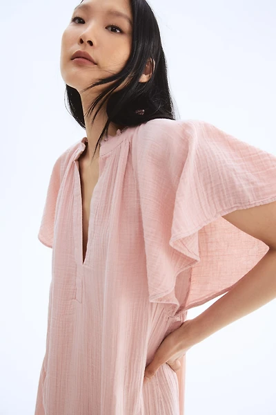 A-Line Muslin Dress