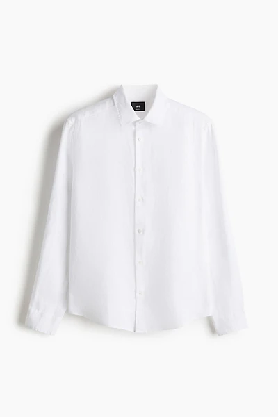 Slim Fit Linen Shirt