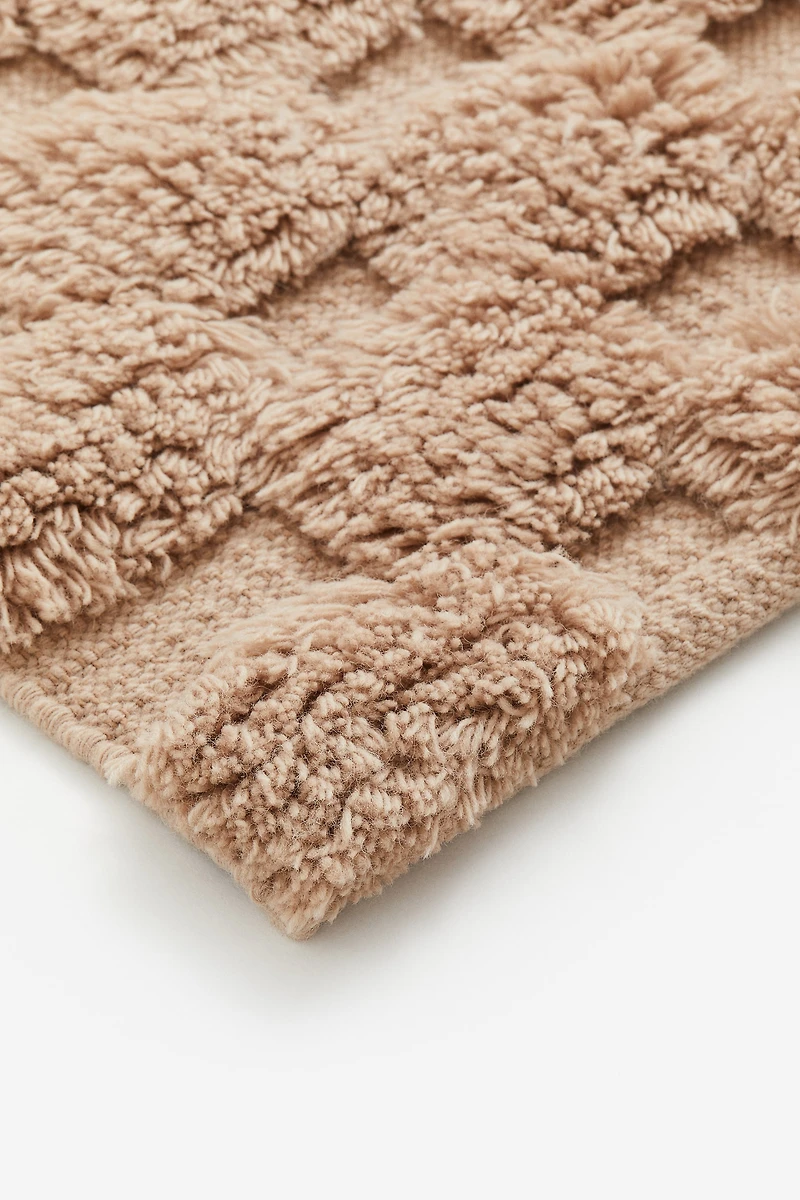 Tufted-pattern Wool-blend Rug